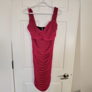 Dream girl pink bodycon dress, size 1X/2X